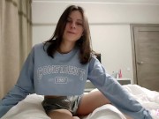 hottie Stepsister won't let me watch TV in peace POV